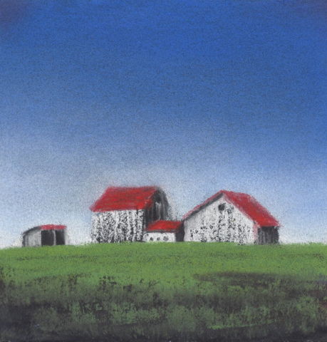 A Family of Barns 4x4 $450 at Hunter Wolff Gallery